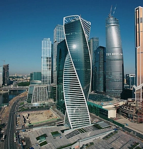 Московский международный деловой центр. Башня «Эволюция» (посадка растений)